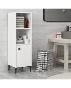 Armoire polyvalente blanche - 38.6x115x35 cm