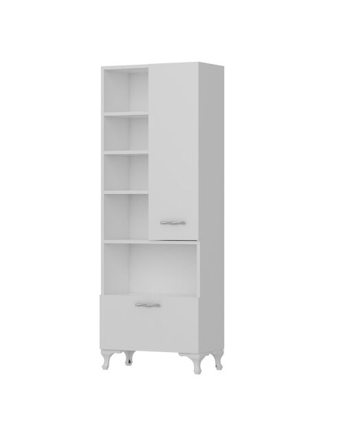 Witte multifunctionele kledingkast - 60x163,6x31,5 cm