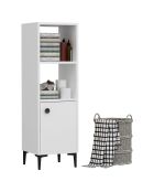 Armoire polyvalente blanche - 38.6x115x35 cm