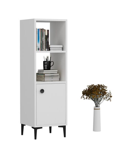 Armoire polyvalente blanche - 38.6x115x35 cm
