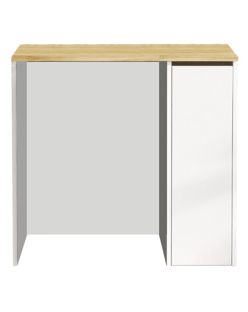 Armoire de toilette chateigne/blanc - 93.5x88.3x60 cm