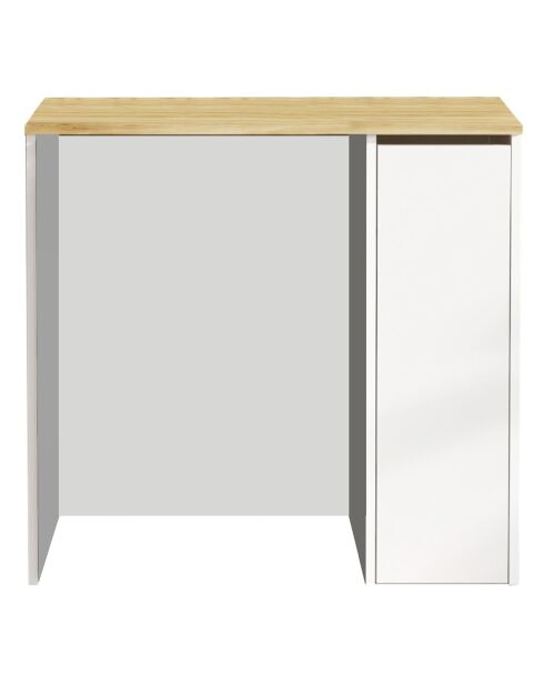 Armoire de toilette chateigne/blanc - 93.5x88.3x60 cm