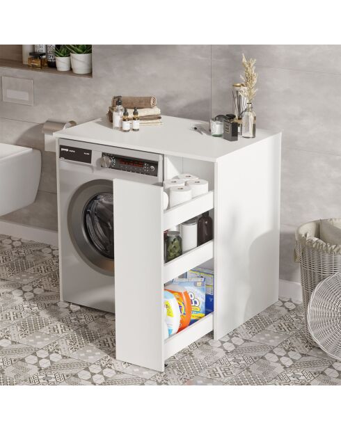 Armoire de toilette blanche - 93.5x88.3x60 cm