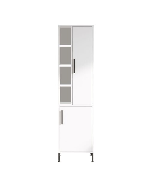 Armoire polyvalente blanche - 45x173.6x35.5 cm