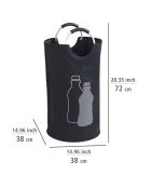 Sac multifonctionnel Bottle Collector Jumbo noir/gris - 38x72x38 cm