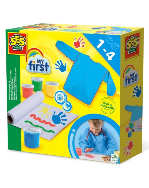 My first Mon premier kit de peinture au doigt