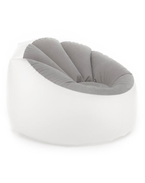 Fauteuil Gonflable avec LED Multicolore et Télécommande Chight gris/transparent