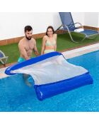 Hamac d'Eau Flottant Double pour Piscine Twolok bleu/blanc