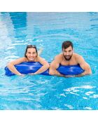 Hamac d'Eau Flottant Double pour Piscine Twolok bleu/blanc