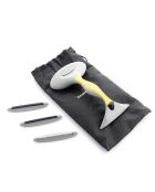 Brosse anti-peluche avec accessoires 4 en 1 Blint gris/jaune