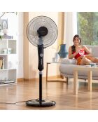 Ventilateur sur Pied Breezinn Noir 45 W noir