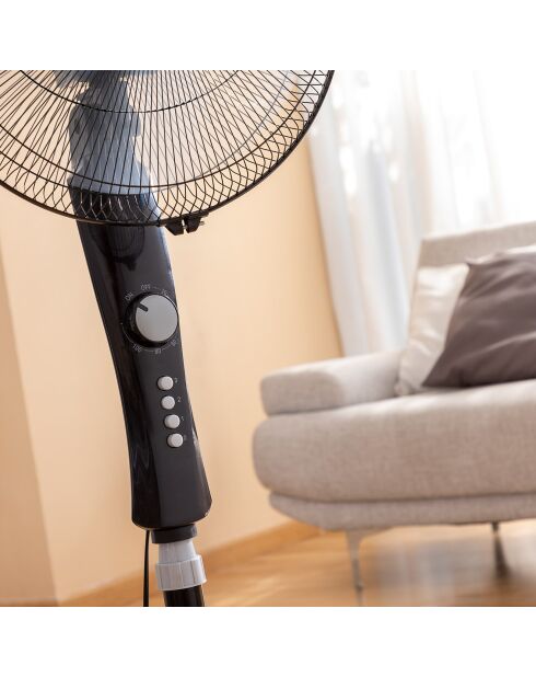 Ventilateur sur Pied Breezinn Noir 45 W noir