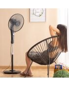 Ventilateur sur Pied Breezinn Noir 45 W noir