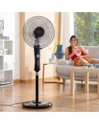 Ventilateur sur Pied Breezinn Noir 45 W noir