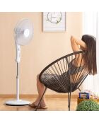 Ventilateur sur Pied Freshinn Blanc 45 W gris/blanc