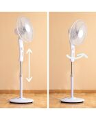 Ventilateur sur Pied Freshinn Blanc 45 W gris/blanc