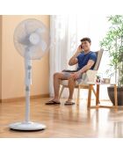 Ventilateur sur Pied Freshinn Blanc 45 W gris/blanc