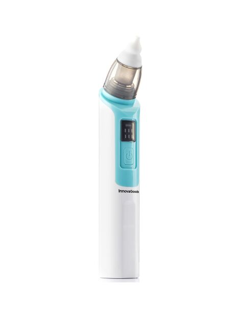 Aspirateur Nasal Rechargeable pour Bébés Nizi blanc/bleu