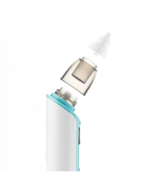Aspirateur Nasal Rechargeable pour Bébés Nizi blanc/bleu