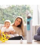 Aspirateur Nasal Rechargeable pour Bébés Nizi blanc/bleu