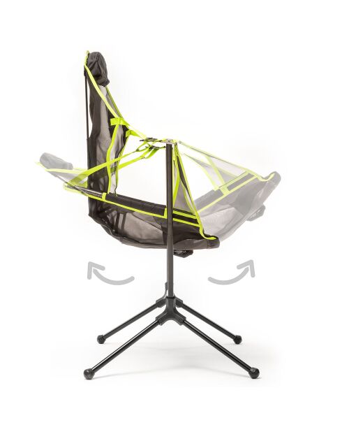 Chaise de camping pliante Kamprock vert/noir