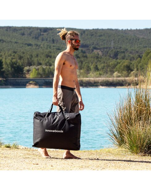 Kayak Gonflable Transparent avec Accessoir 2 places transparent/noir