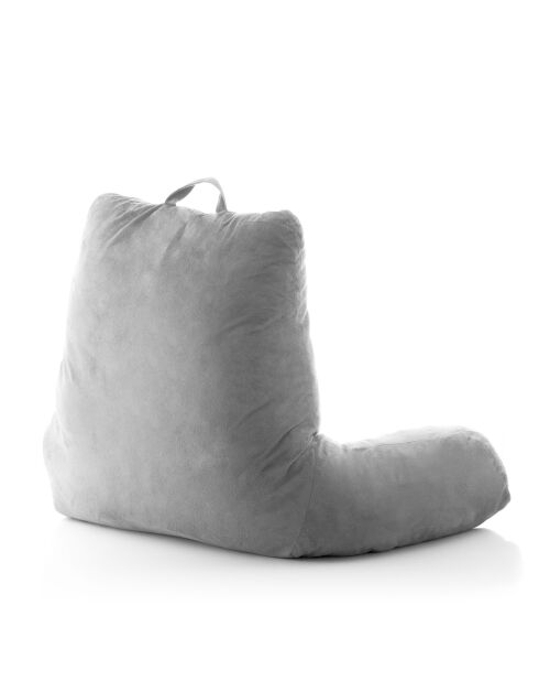 Cuscino da lettura grigio Huglow con braccioli