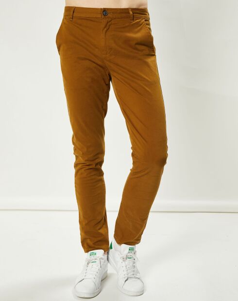 Pantalon chino Slim Fit Tulio bronze