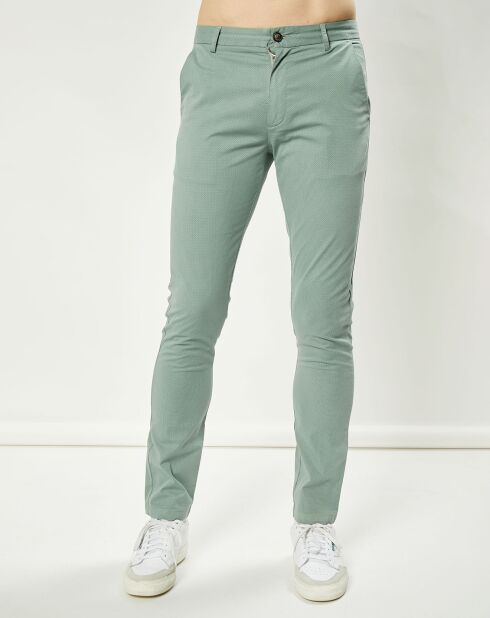 Pantalon slim Evrard sauge