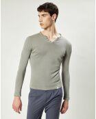 Pull en Lin & Coton Mikael gris