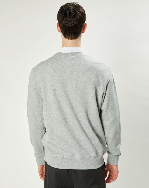 Sweat Pepin brodé gris chiné