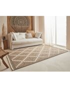 Tapis aspect jute TULUM 9041 intérieur & extérieur bleu - 120x170 cm