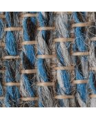 Tapis aspect jute TULUM 9041 intérieur & extérieur bleu - 120x170 cm