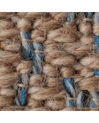 Tapis aspect jute TULUM 9041 intérieur & extérieur bleu - 120x170 cm