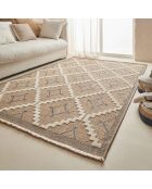 Tapis aspect jute TULUM 9041 intérieur & extérieur bleu - 120x170 cm