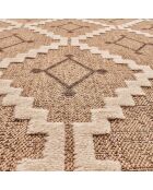 Tapis aspect jute TULUM 9041 intérieur & extérieur marron - 120x170 cm