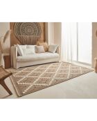 Tapis aspect jute TULUM 9041 intérieur & extérieur marron - 120x170 cm