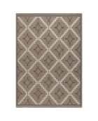 Tapis aspect jute TULUM 9041 intérieur & extérieur noir - 120x170 cm