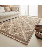 Tapis aspect jute TULUM 9041 intérieur & extérieur noir - 120x170 cm