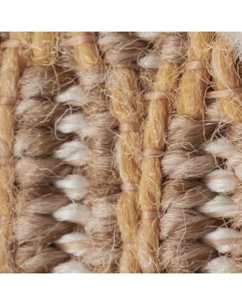 Tapis aspect jute TULUM 9048 intérieur & extérieur jaune - 120x170 cm