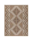 Tapis aspect jute TULUM 9054 intérieur & extérieur marron - 120x170 cm