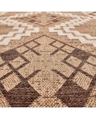 Tapis aspect jute TULUM 9054 intérieur & extérieur marron - 120x170 cm
