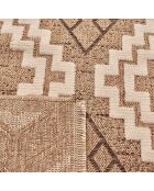 Tapis aspect jute TULUM 9054 intérieur & extérieur marron - 120x170 cm