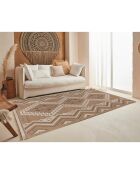 Tapis aspect jute TULUM 9054 intérieur & extérieur marron - 120x170 cm