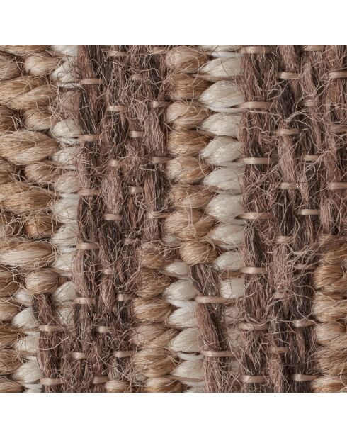 Tapis aspect jute TULUM 9054 intérieur & extérieur marron - 120x170 cm