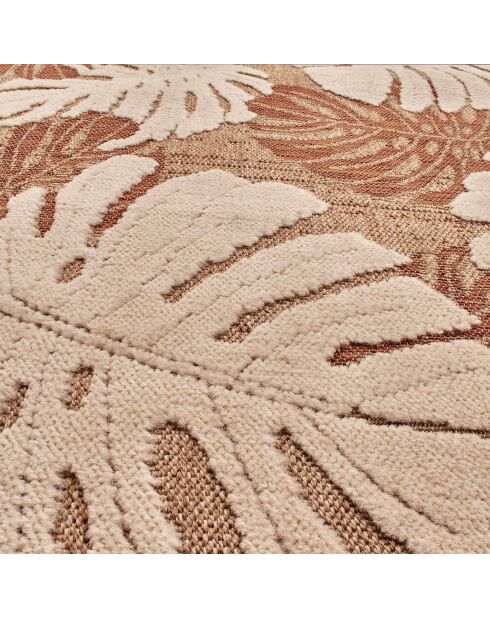Tapis aspect jute TULUM 9062 intérieur & extérieur terra - 60x90 cm