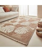 Tapis aspect jute TULUM 9062 intérieur & extérieur terra - 60x90 cm