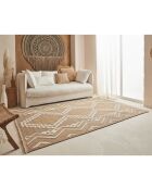 Tapis aspect jute TULUM 9054 intérieur & extérieur jaune - 60x90 cm