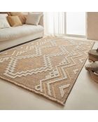 Tapis aspect jute TULUM 9054 intérieur & extérieur jaune - 60x90 cm