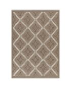 Tapis aspect jute TULUM 9041 intérieur & extérieur marron - 60x90 cm